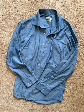 Reaction Kenneth Cole Men's Blue Button-Down Shirt